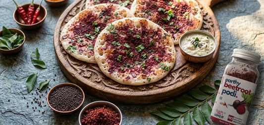Beetroot Podi Uttapam