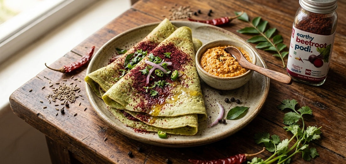 Beetroot Podi Pesarattu