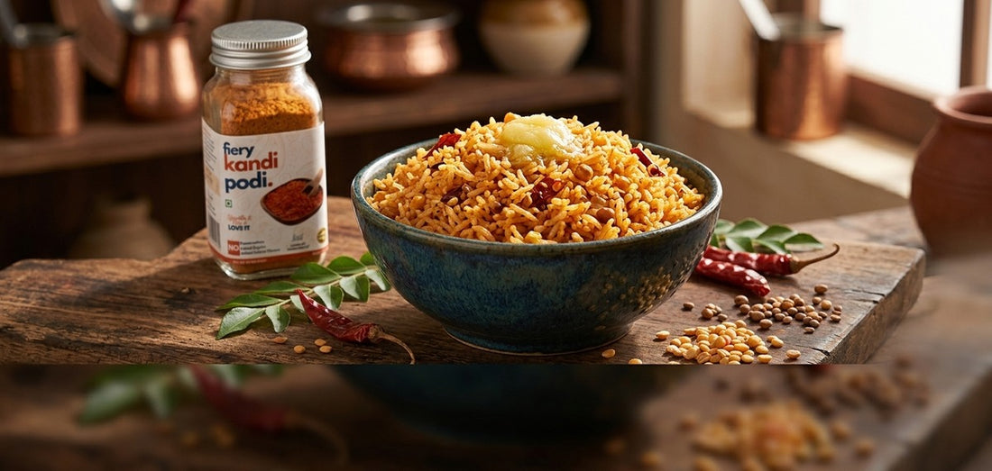 Kandi Podi Annam with Neyyi