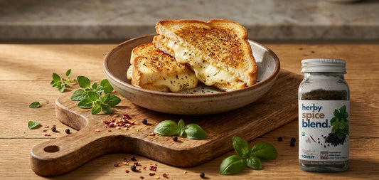 Pizza Seasoning Crispy Mozzarella Sandwich
