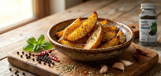 Pizza Seasoning Baked Potato Wedges