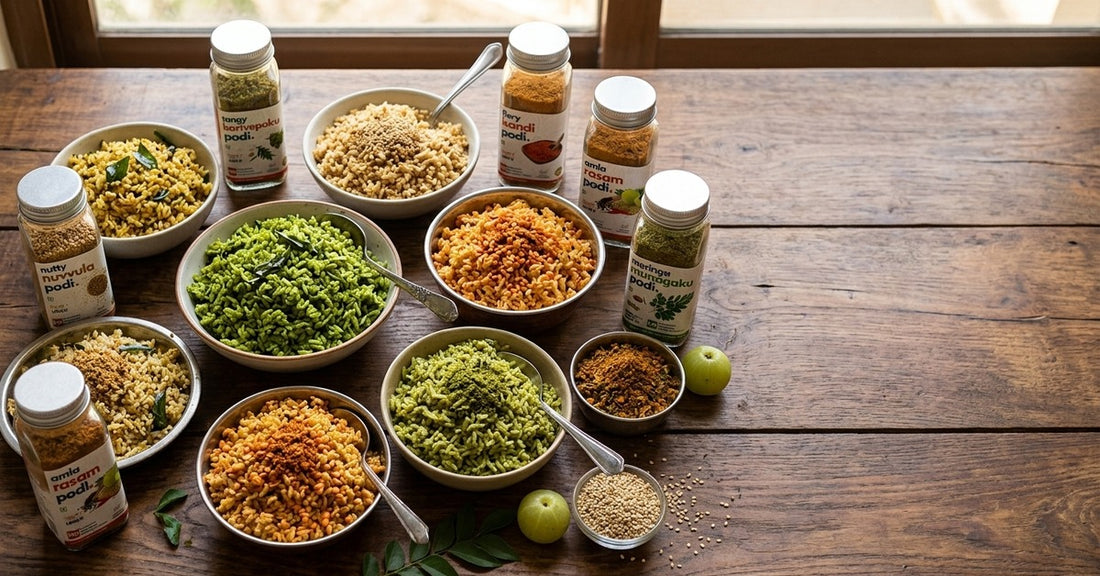 South Indian Kitchens Invented the Rice Bowl: 7 Podi and Seasoning Rice Combos Worth Knowing