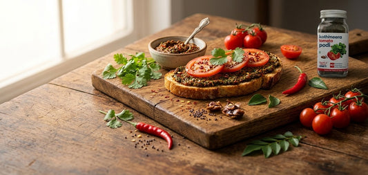 Kothimeera Tomato Podi Sandwich Spread