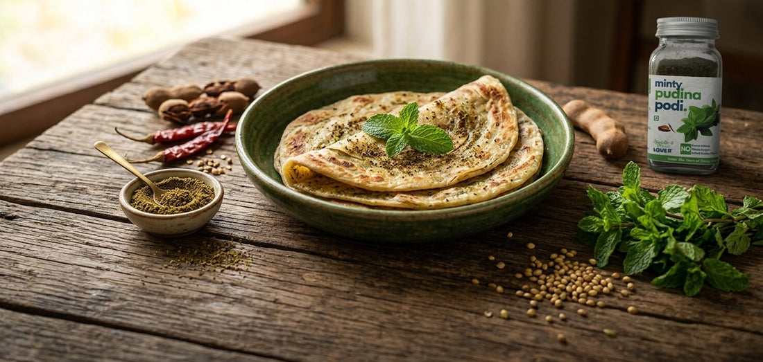 Pudina Podi Paratha
