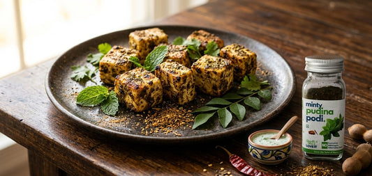 Pudina Podi Paneer Dry Rub Tikka