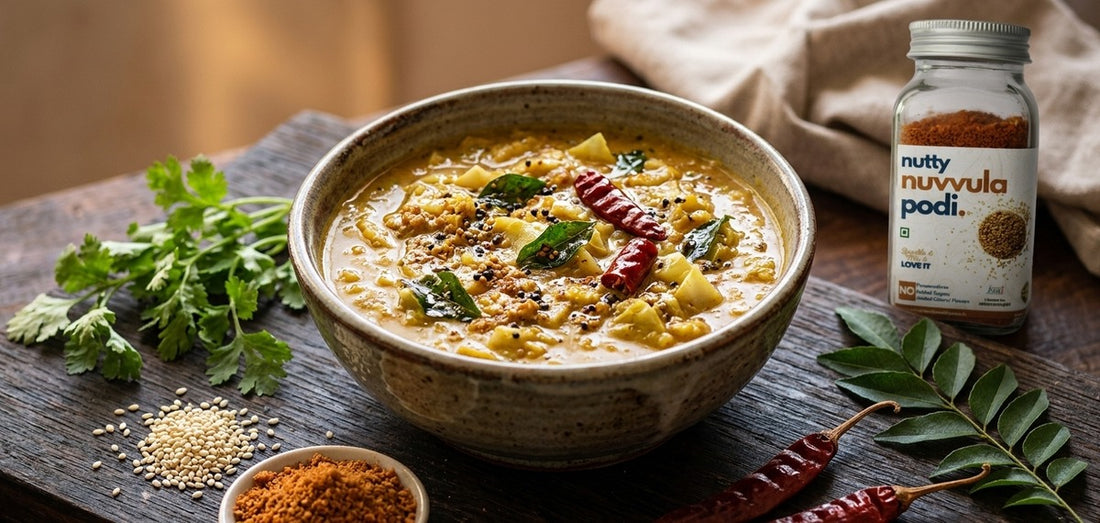 Nuvvula Podi Cabbage Kootu