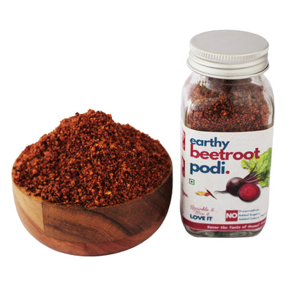 Earthy Beetroot Podi jar by Kitchen Koundinyasa — view 3