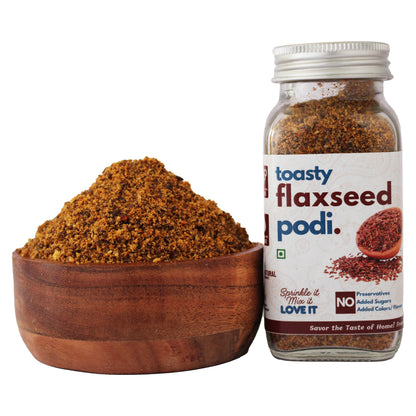 Toasty Flaxseed Podi jar by Kitchen Koundinyasa — view 7