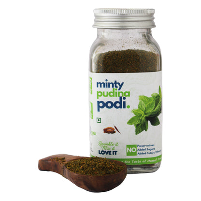 Minty Pudina Podi mint podi jar by Kitchen Koundinyasa — view 3