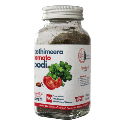 Kothimeera Tomato Podi jar by Kitchen Koundinyasa — view 2