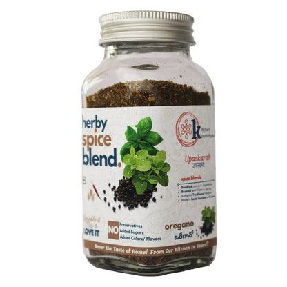 Herby Spice Blend oregano basil seasoning jar by Kitchen Koundinyasa — view 4