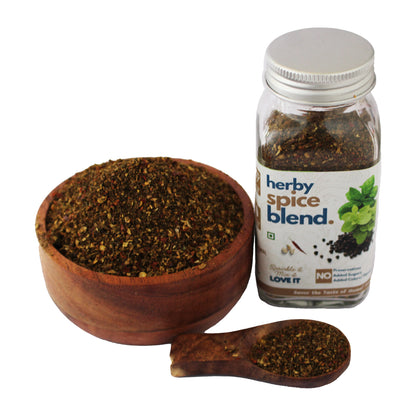 Herby Spice Blend oregano basil seasoning jar by Kitchen Koundinyasa — view 5